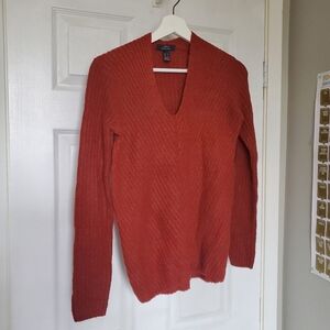 17. Burnt orange soft sweater